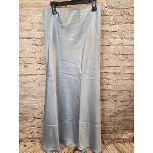 NEW A New Day Women's Solid Light Blue Maxi Slip Skirt Plus Size 3X
